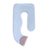 All cotton blue and gray double-single-single pillowcase