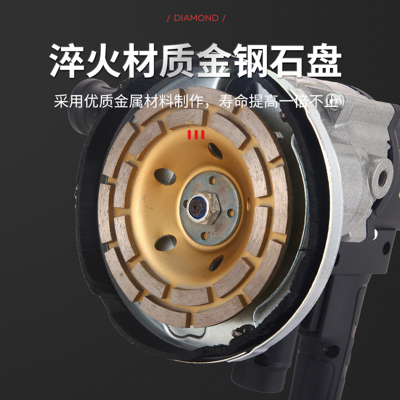 Máquina de cepillado de pared eléctrica máquina de cepillado grueso de ángulo no muerto sin polvo multifuncional pala de pared eléctrica máquina de rectificado de renovación de hormigón