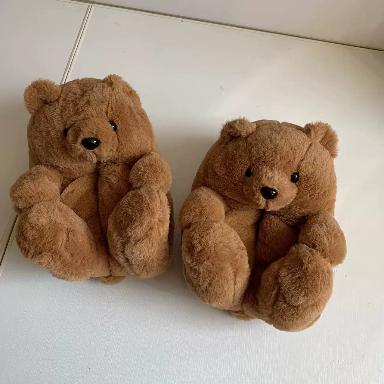 Спортивные тапочки Spot Teddy Bear Slippers, тапочка Медвежонок, пол Floor Plush Deep Cotton Warm Shoes