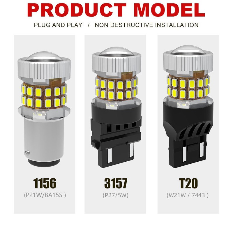 Amazon の人気の 3156/3157 ターンシグナル/T20 ブレーキライト 33SMD リバースライト|undefined