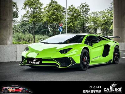 Car Color Change Film Bright | Automotive Film - 15217-meters-super-bright-crystal-apple-green