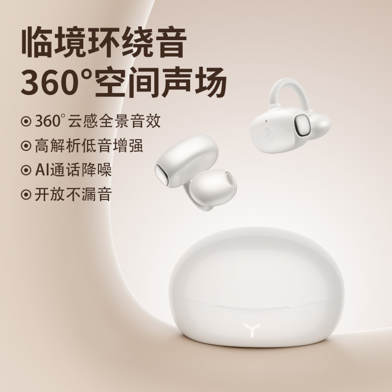 2025新款耳夹式蓝牙耳机无线中性长续航跨境私模源头工厂耳机批发|undefined