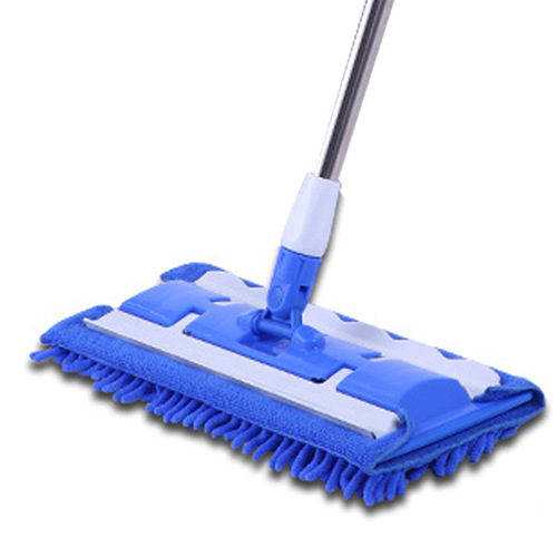 Flat large chenille mop for wooden floor lazy rotating flat functional mop splint mop wholesale