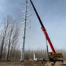 定制钢管杆镀锌杆塔架线钢杆输电线路架构10kv双回防腐镀锌防腐