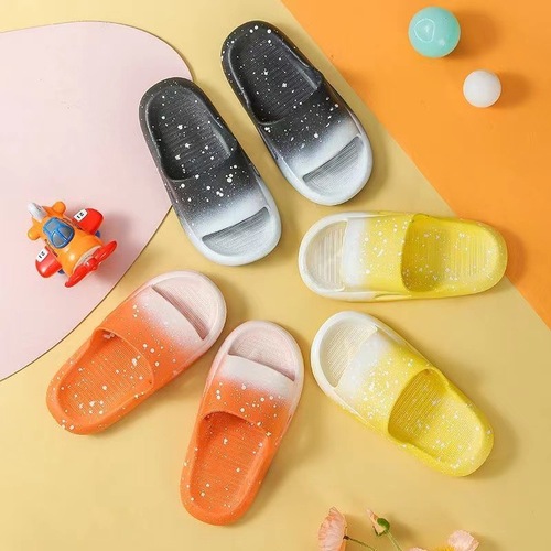 Summer gradient children's slippers new style boys and girls bathroom children indoor and outdoor home boys parent-child slippers