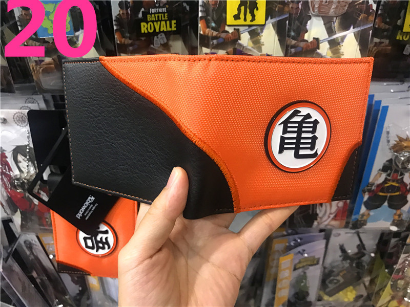 Anime Dragon Ball periférico dinero corto wukong Wu palabra estudiantes masculinos y femeninos corto monedero titular de la tarjeta en stock