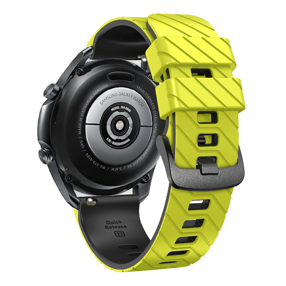 Suitable for suunto9peak silicone watch strap, 22mm twill dual-color wristband, Suunto9 Peak undefined