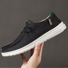 Summer Casual Shoes Men Wide Canvas Loafers Cross-border Leisure Shoes Couple Shoes Women Dude Same Style Wholesale
