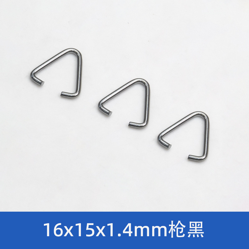 100個のdiyアクセサリー金属三角オープンリングバッグ革具金物部品接続バックル鉄製ワイヤーバックル卸売り