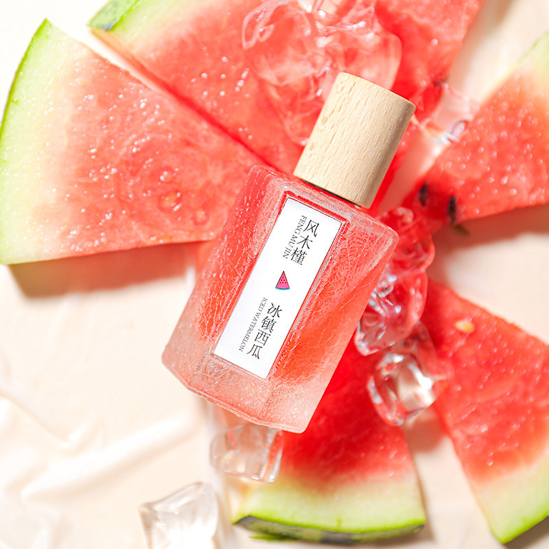 Wind hibiscus iced watermelon smoked peach perfume ladies lasting light fragrance fresh natural 50ml wholesale ice crack Wind hibiscus iced watermelon smoked peach perfume ladies lasting light fragrance fresh natural 50ml wholesale ice crack