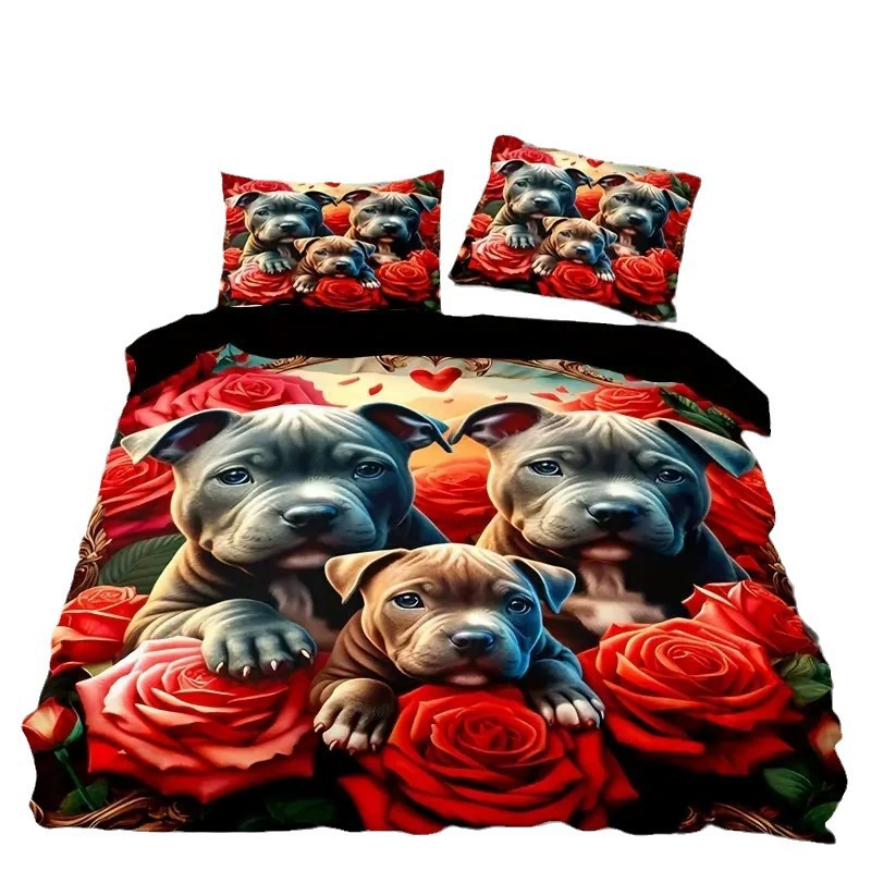 (Cross-border trading), duvet cover with down, soft set, comfortable bedspread, 3D