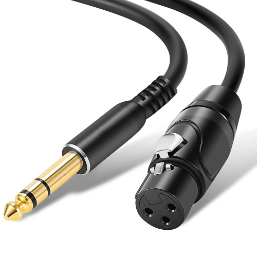 XLR card tap 6.5 to XLR female audio cable braided 6.35 three-core XLR balanced microphone microphone