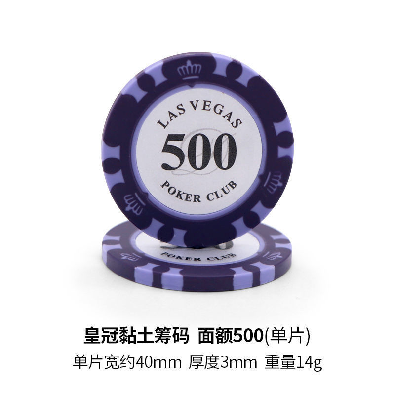 Monedas de chips redondas Baccarat Mahjong Sala de ajedrez y tarjetas Texas Chips Set Club Chips Puntos de Monedas Comercio Exterior