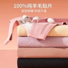 【特厚夹棉羊毛大贴片背心】秋冬女士加绒加厚德绒无痕发热打底