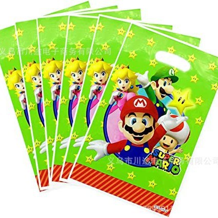 Fábrica directa bolsa de regalo de dibujos animados para niños fiesta de cumpleaños bolsa de regalo película perlada bolsa de regalo PE ahora