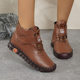 Cross-border Explosions Hand-stitched Women's Shoes High-top Cotton Shoes Casual Shoes Winter fleece-lined Warm Soft Sole Non-slip Mother Shoes