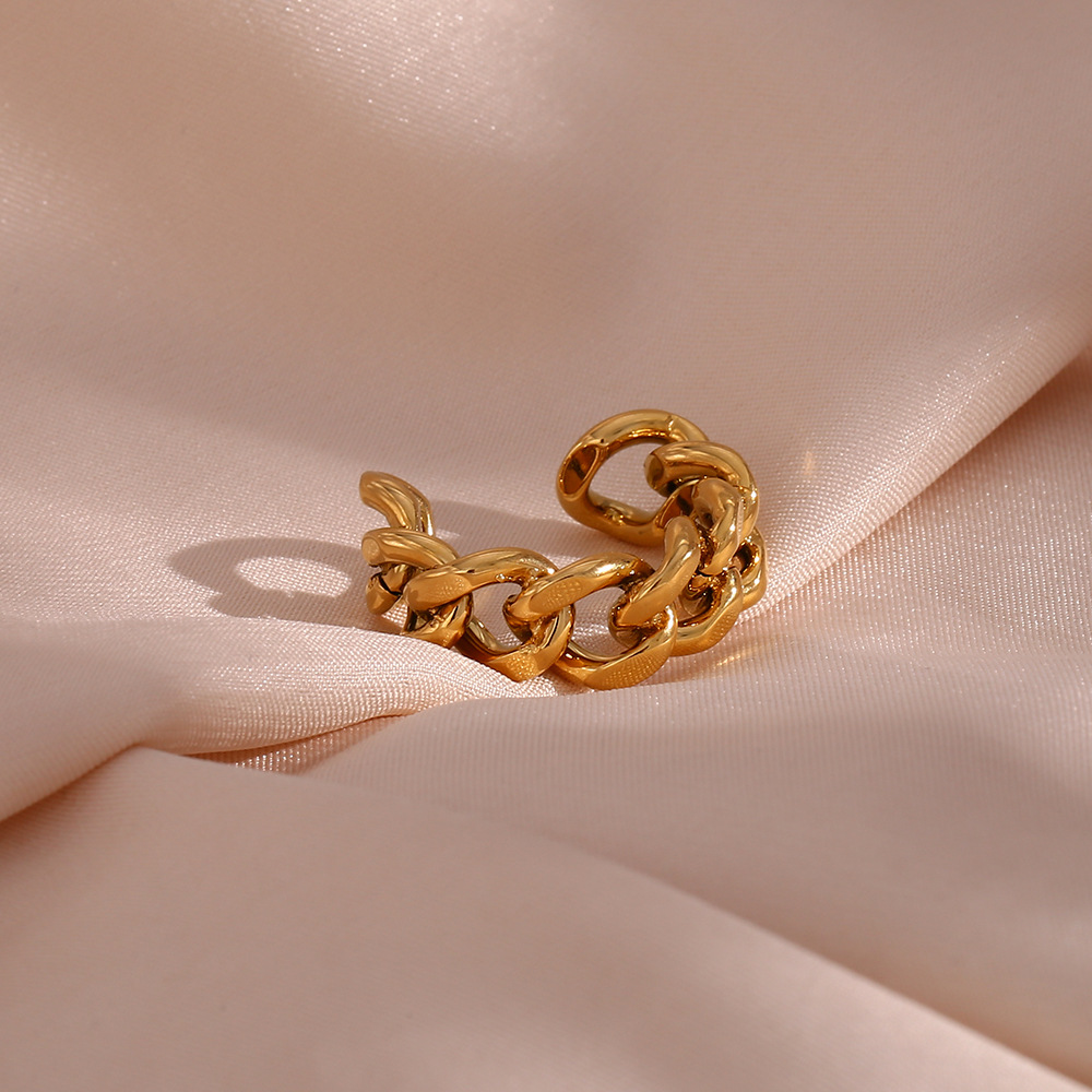 Fashion Solid Color Stainless Steel Open Ring Copper Rings