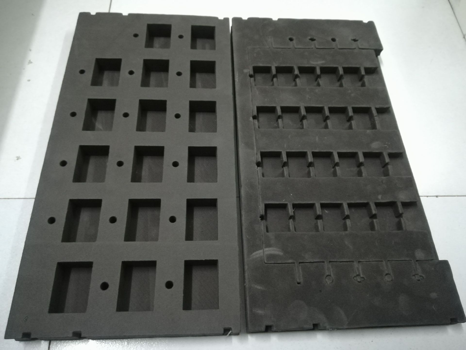 厂家供应黑色硬泡沫/成型异形零部件汽车包装泡沫/黑色EVA泡沫