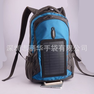Solar Backpack in Stock 3.5W Solar Charging Mobile Phone/Tablet and Other Charging Solar Bag Factory