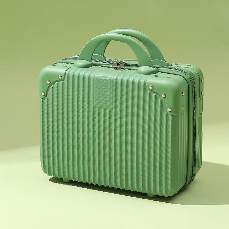 Maleta retro Estuche cosmético de 14 pulgadas Maleta pequeña Mini recuerdo Caja de contraseña ligera pequeña Caja de viaje