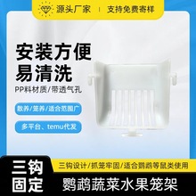 鹦鹉鸟用蔬菜架水果蔬菜筐鸟类用品悬挂蔬菜篮牡丹玄凤鸟笼配件