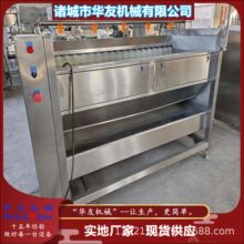 铁棍山药去皮机毛辊清洗去泥设备带壳鲜花生毛刷喷淋去泥沙机现货
