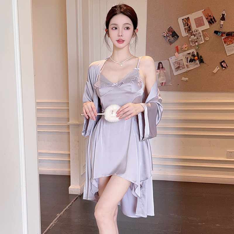 보라색 투피스 세트