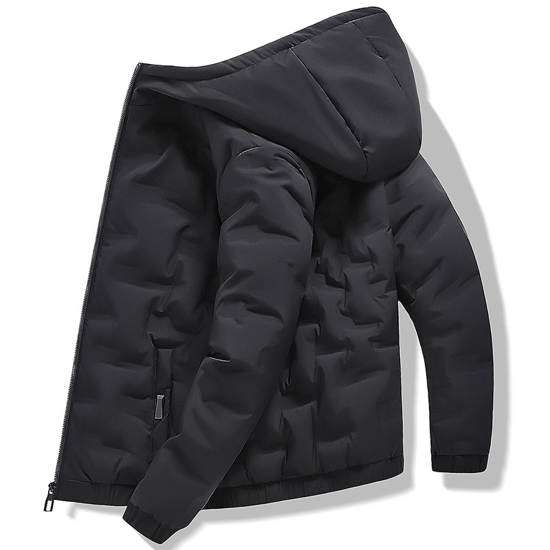Chaqueta de los hombres 2023 estilo coreano de moda guapo invierno ligero con capucha de los hombres invierno engrosada abrigo