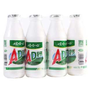 Wahaha Ad Calcium Milk Large Bottle 220Gx20/24 Bottles of Kidsren's Milk Whole Box Wahaha Source Factory One Piece Wholesale