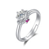 Elite wedding ring for beloved, classic jewelry, one carat, wholesale