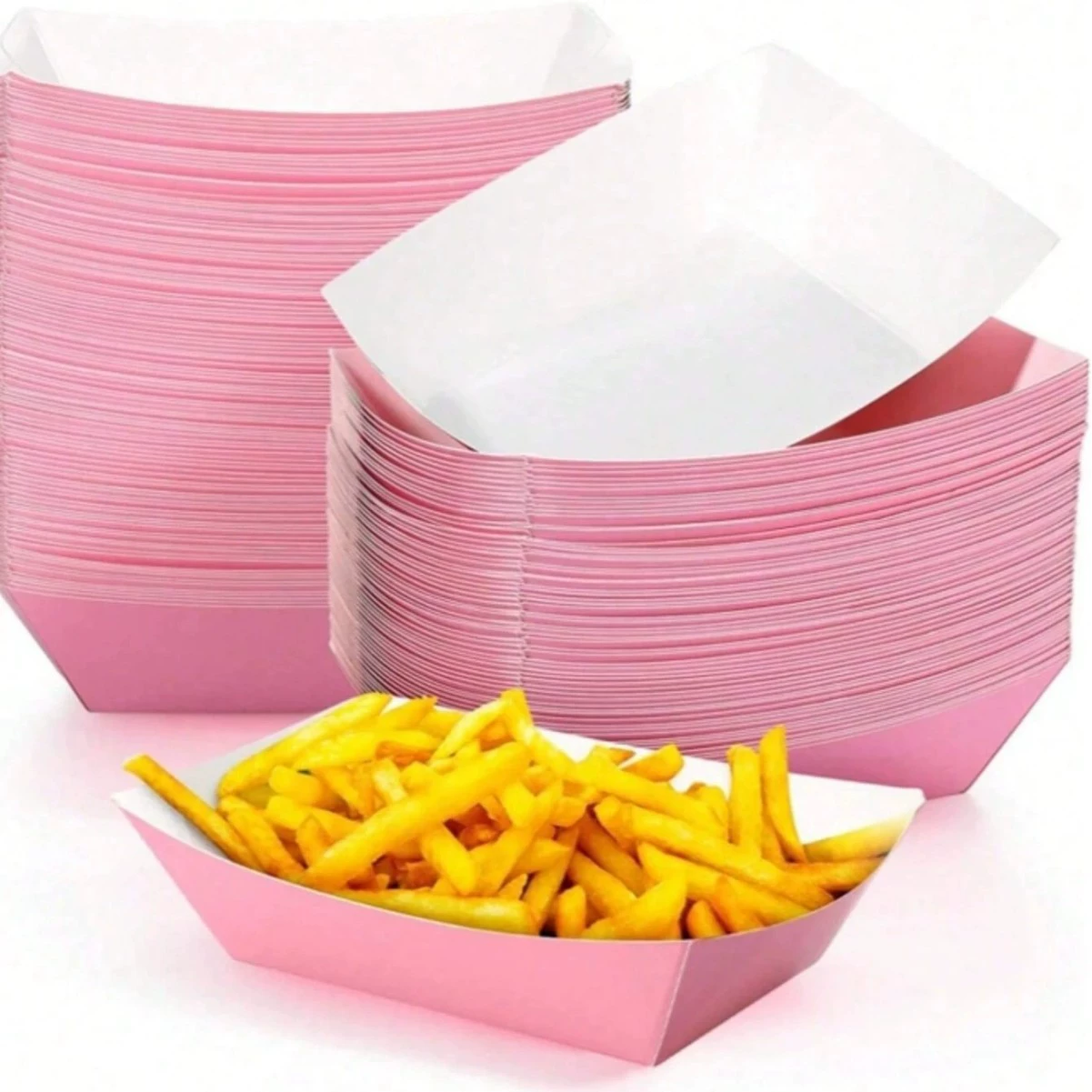 Одноразовая картонная коробка для упаковки лодок, коробка для закусок