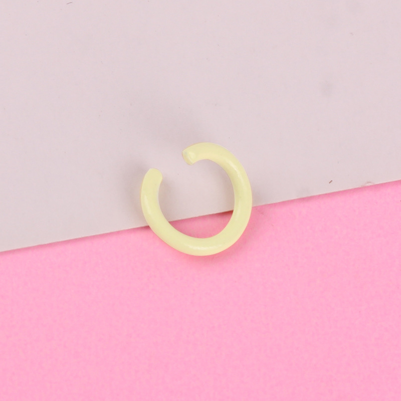 Accesorios de la joyería de bricolaje llavero de metal anillo C color pintura anillo abierto anillo único anillo de conexión material hecho a mano anillo colgante