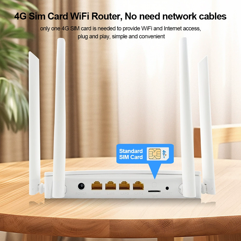 Маршрутная карта Wi-Fi 4G 300Mbps маршрутизатор точка доступа беспроводной LAN с 4 антеннами высокого усиления и сильным сигналом
