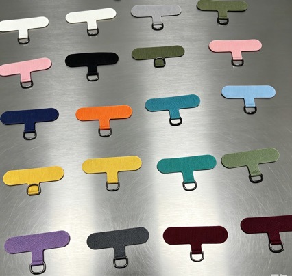 Parche de Fijación para Cordón de Celular Hebilla en D de Metal Decorativo