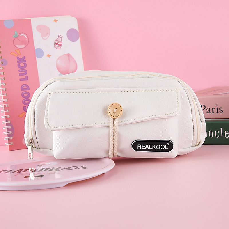 Bolsa de lápiz japonesa de gran capacidad bolsas de lápiz de alta calidad caja de papelería estudiantes bolsas de papelería multifuncionales fábrica al por mayor