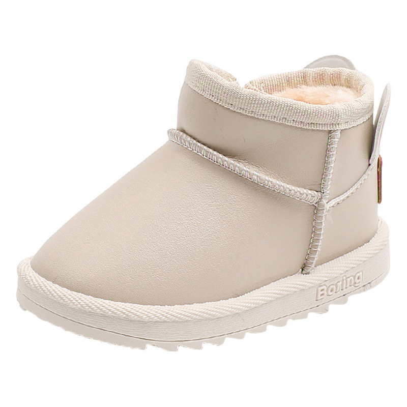 Botas de nieve para niños 2023 botas de algodón para bebés de invierno para niños y niñas zapatos de invierno cálidos engrosados zapatos de algodón impermeables botas cortas para niños