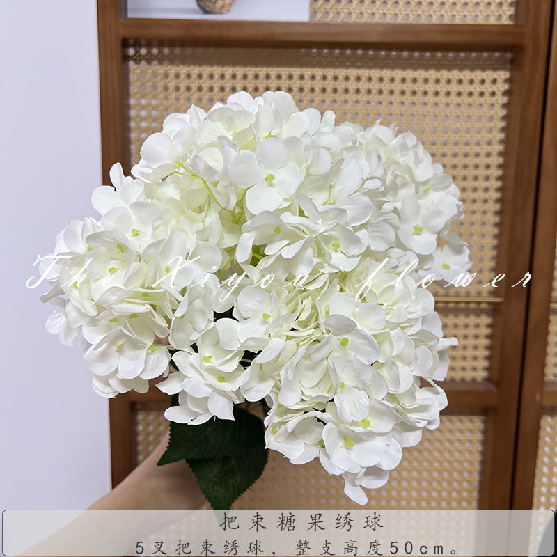 【模擬アジサイ】束キャンディアジサイ グリーン フレンチアジサイ 代替品 ウェディング フェイクフラワー 卸売|undefined