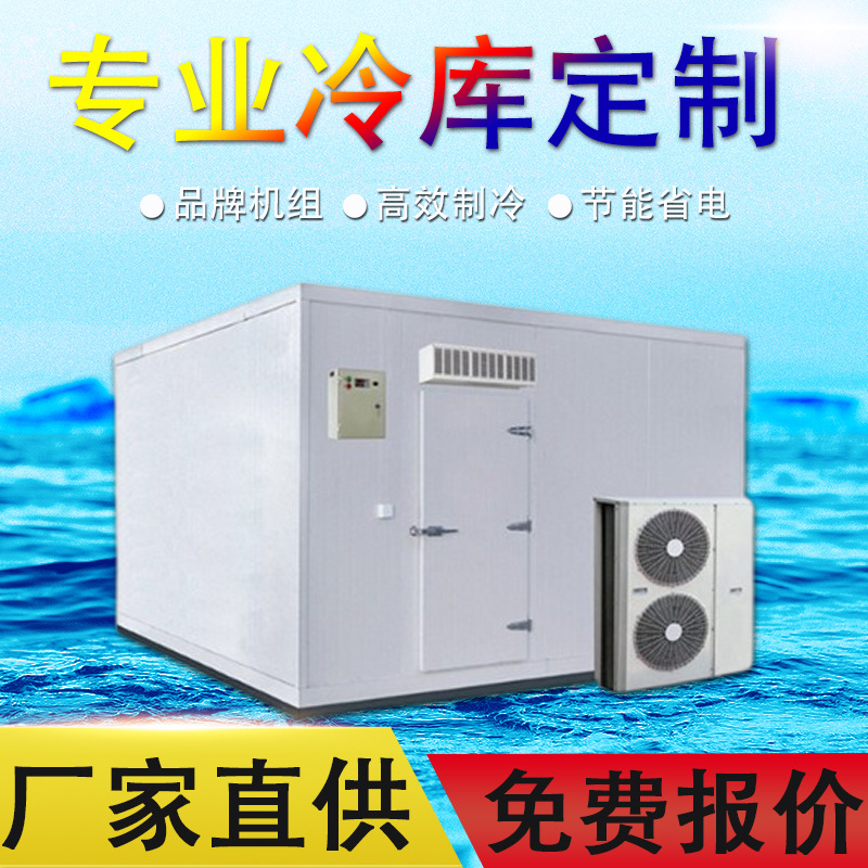 广东冷库板冷库厂家低噪节能商用果蔬生鲜冷藏库小型海鲜冻肉冷库