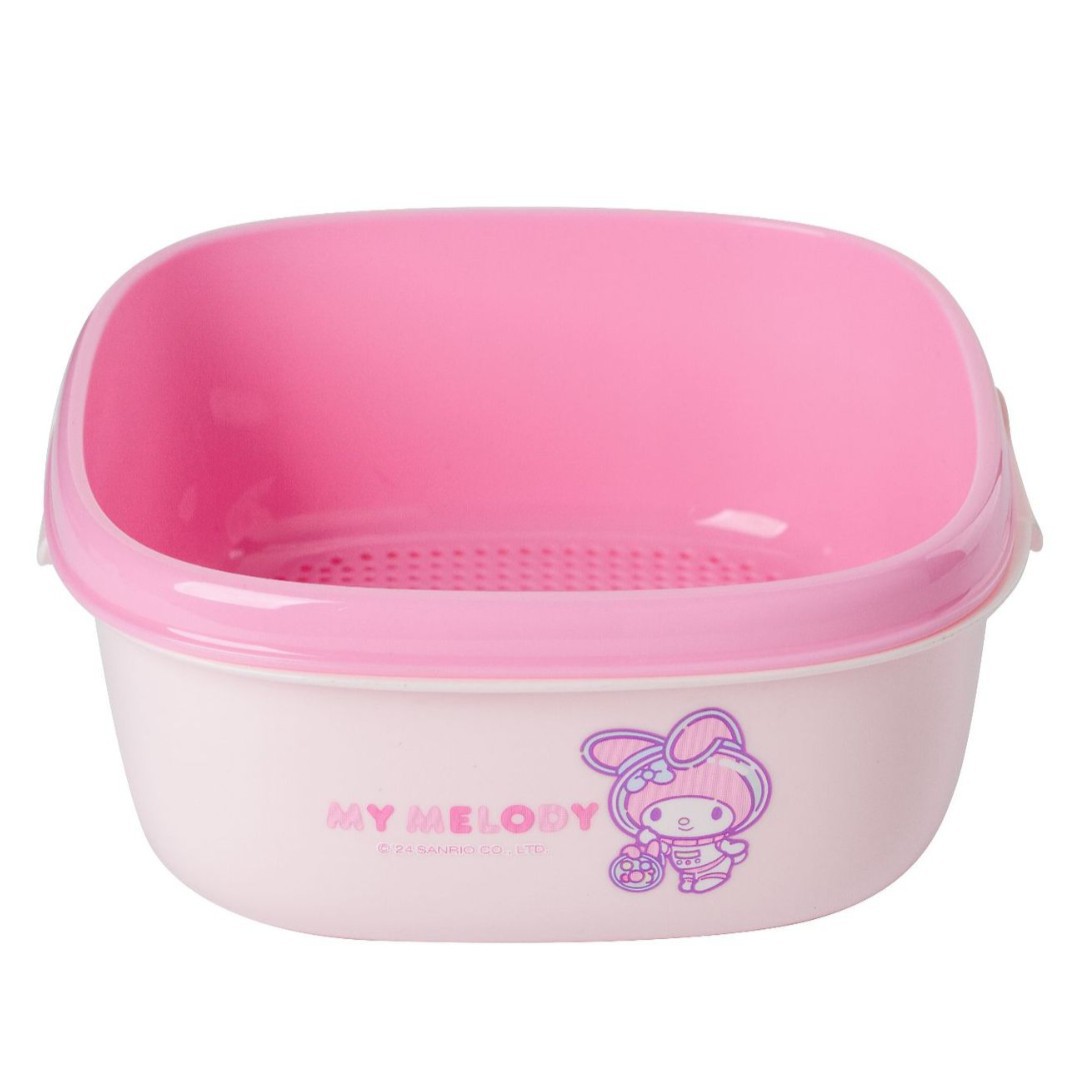 Bantang & Sanrio Canasta de drenaje genuina Cocina casera Dibujos animados Canasta de lavado de doble capa Filtro de agua Sala de estar Fruit