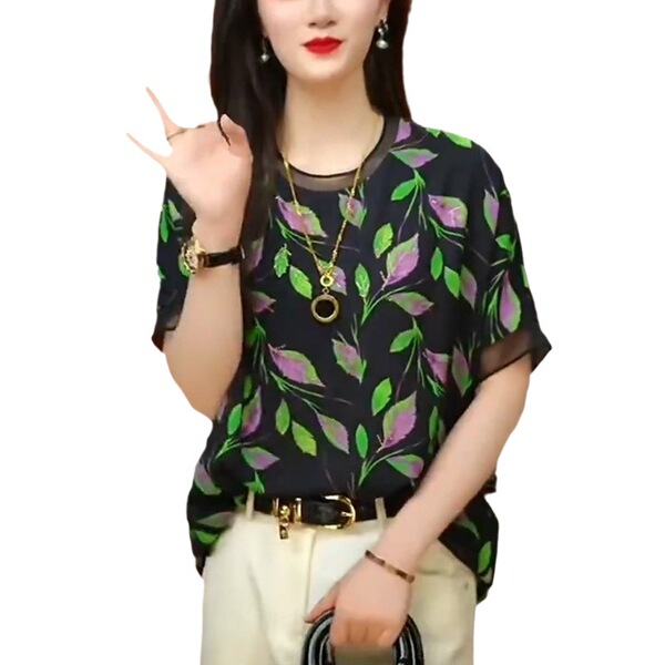 Design summer fashionable shiffon T-shirt