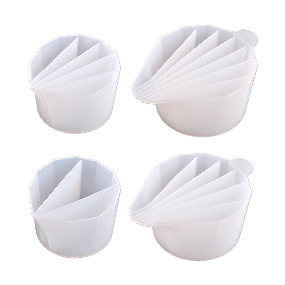 Mono DIY cristal epoxi molde de silicona multi-rejilla paleta de silicona taza de derivación taza rejilla de color taza en stock al por mayor