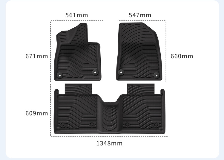 Suitable for 24-26 Models of Zeekr 007Gt Car Floor Mats, Tpe Floor Mats, Trunk Mats, Environmentally Friendly Seat Back Cushions