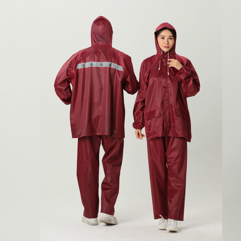 Raincoat and Rain Pants Set for Men and Women, Full-Body Waterproof and Windproof for Motorcycle and Electric Vehicle Use, Suitable for Work and Farmers