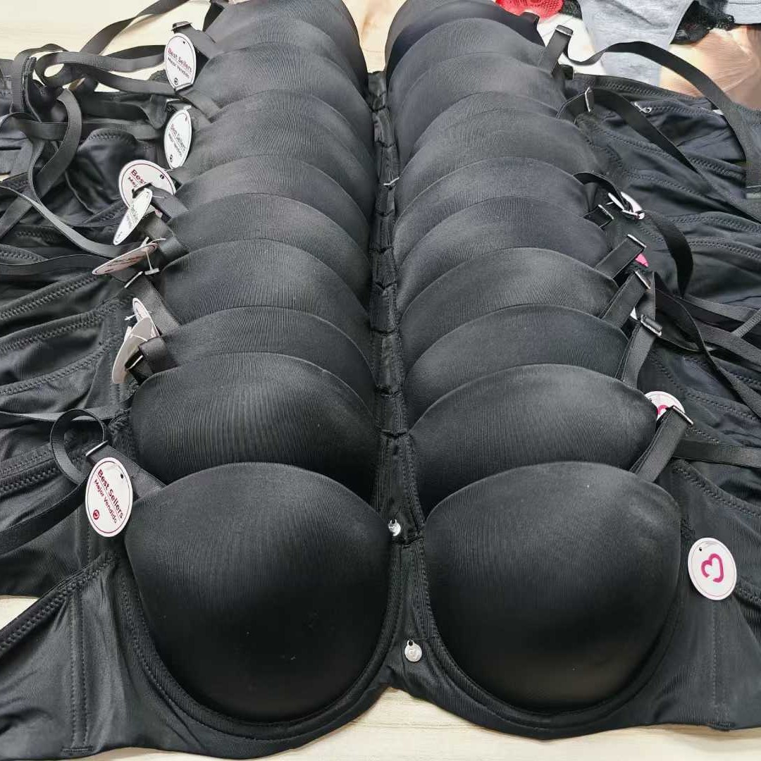 Mixto de marcas europeas y estadounidenses del sudeste asiático, ropa interior de damas con anillo de acero, encaje liso, sujetadores mixtos lotes