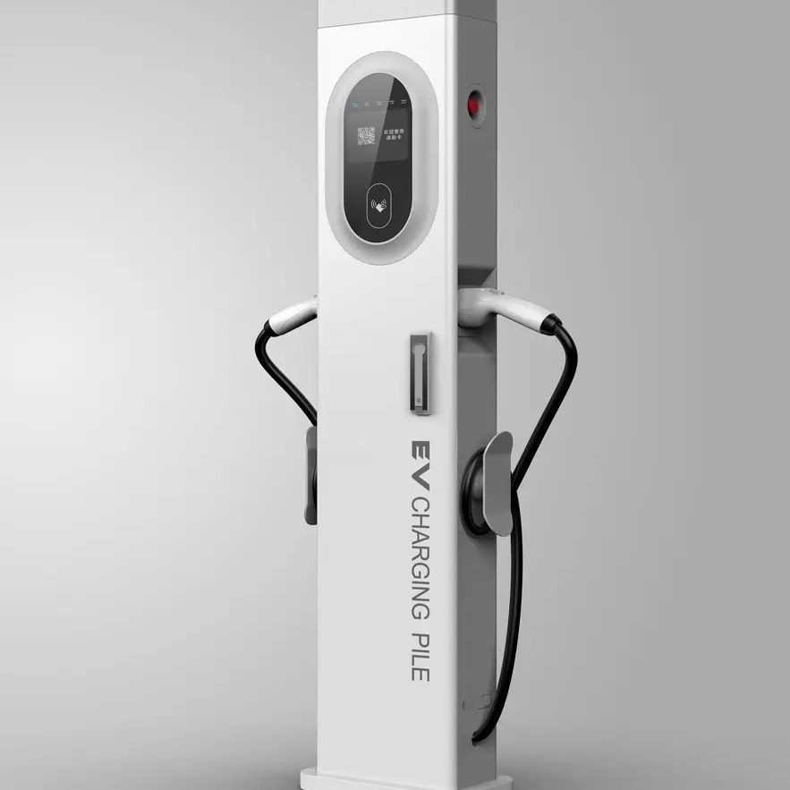 电动汽车充电桩双枪交流充电器7kw22kw44kw欧标国标wifi刷卡ocpp