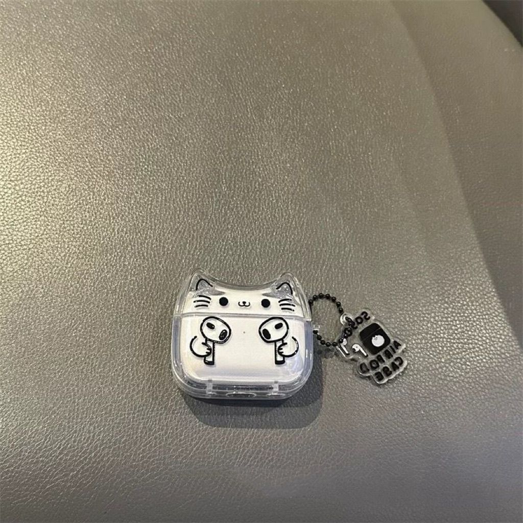 Música para gatos para Apple AirPodspro3 / 2 estuche de auriculares AirPods4 generación estuche de protección Bluetooth5
