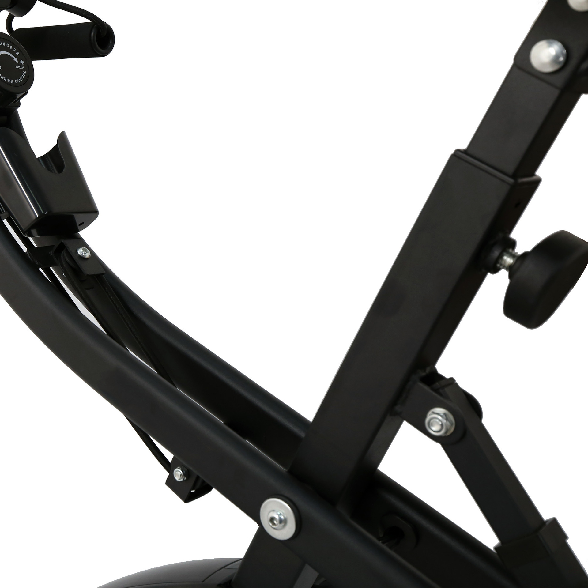 Bicicleta dinámica doméstica conveniente ultra silenciosa plegable de gimnasio de control magnético con rodillos de cuerda de tracción