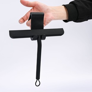 New Bathroom Glass Wiper Silicone Wiper Glass Wiper Bathroom Mirror Cleaning Scraper Lanyard