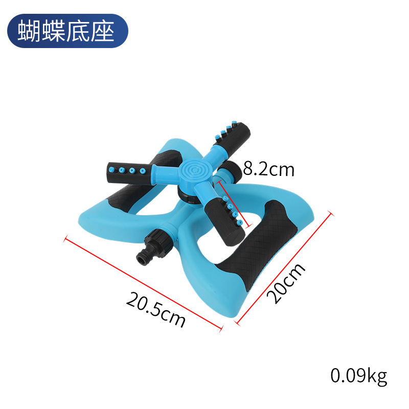 360 grados de riego rociador giratorio en forma de media luna rociador tripartito rociador de agua rociador de paja rociador