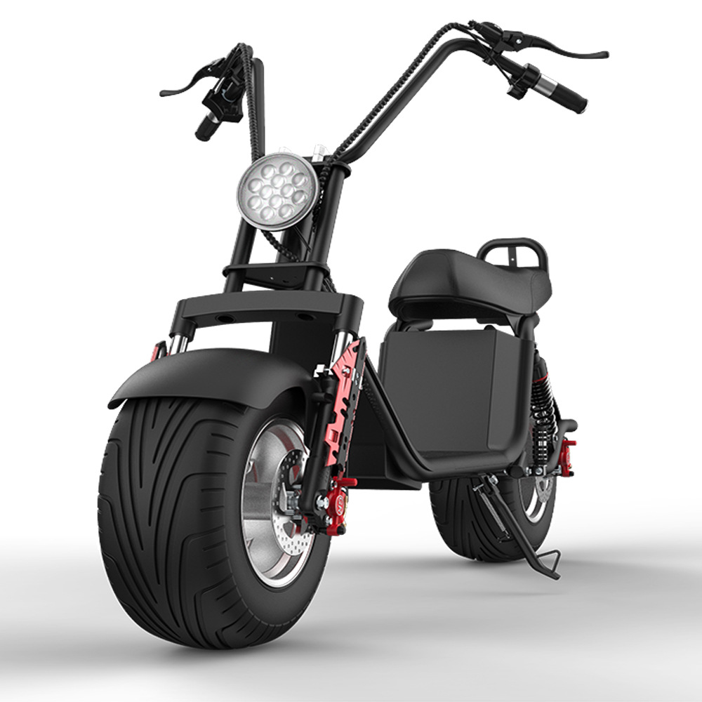 X20 Harley scooter eléctrico vehículo de ocio de dos ruedas con neumáticos anchos, scooter eléctrico con batería de litio, puede ser EEC.